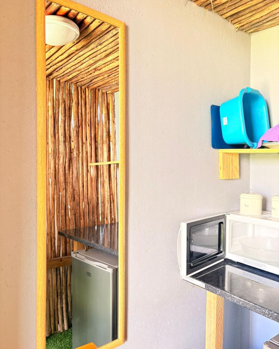 Glamping unit bathroom